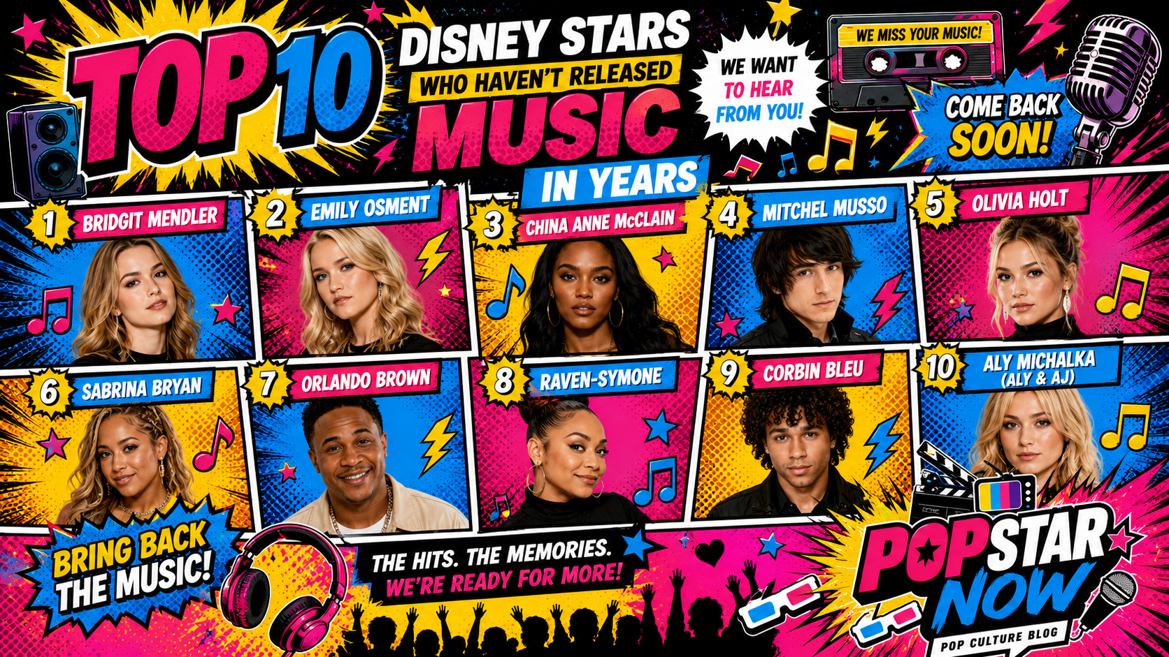 Top 10 Former Disney Stars We Want to Hear Make Music Again