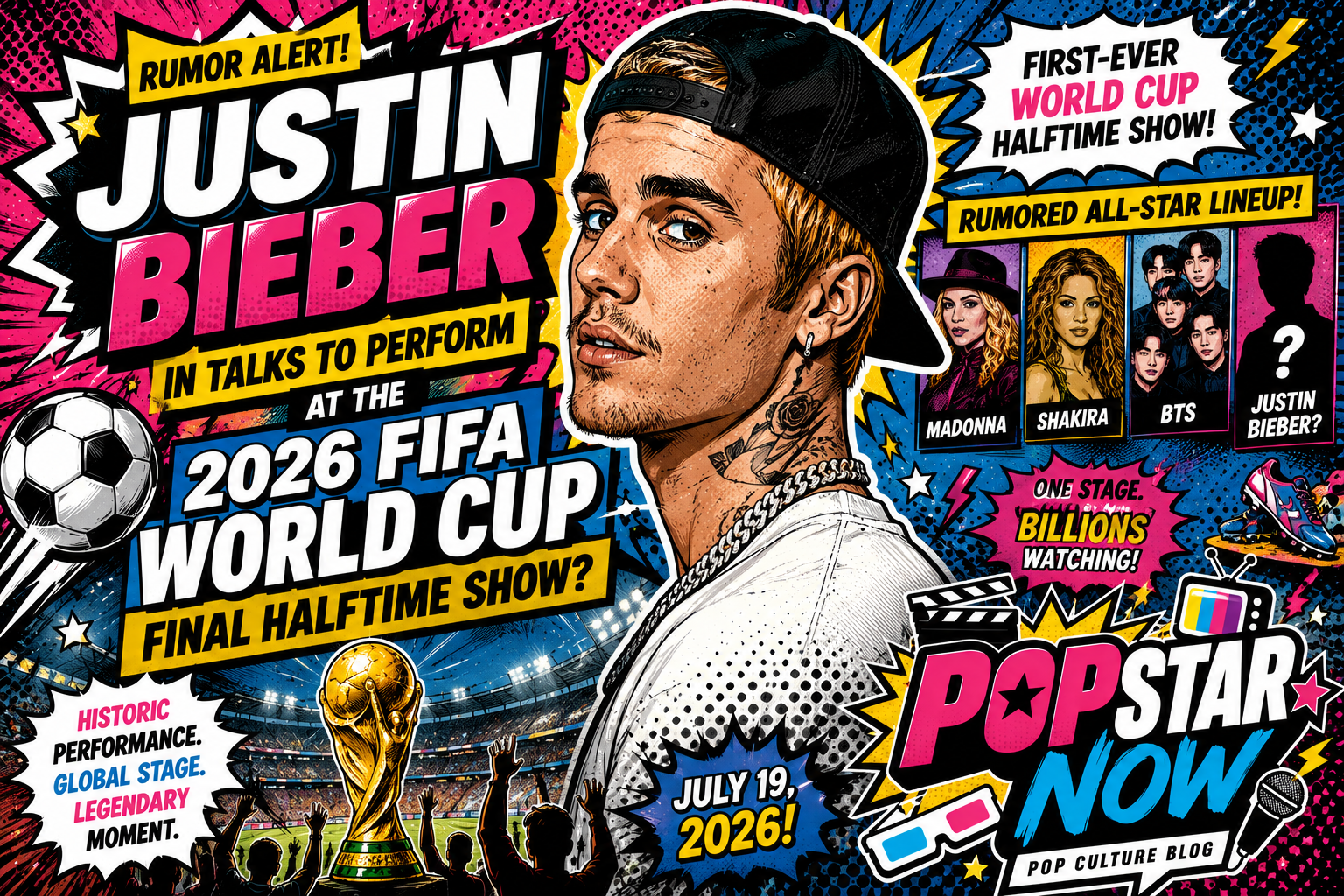 Justin Bieber Reportedly in Talks for Historic 2026 FIFA World Cup Final Halftime Show