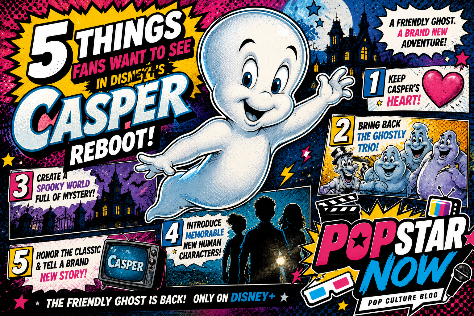 5 Things Fans Want to See in Disney+’s Casper Reboot