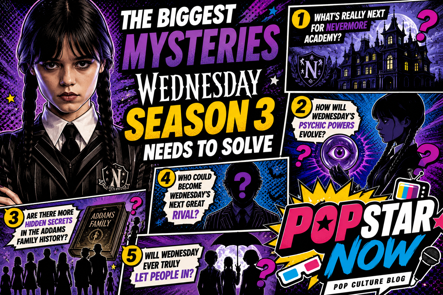 The Biggest Mysteries Wednesday Season 3 Needs to Solve