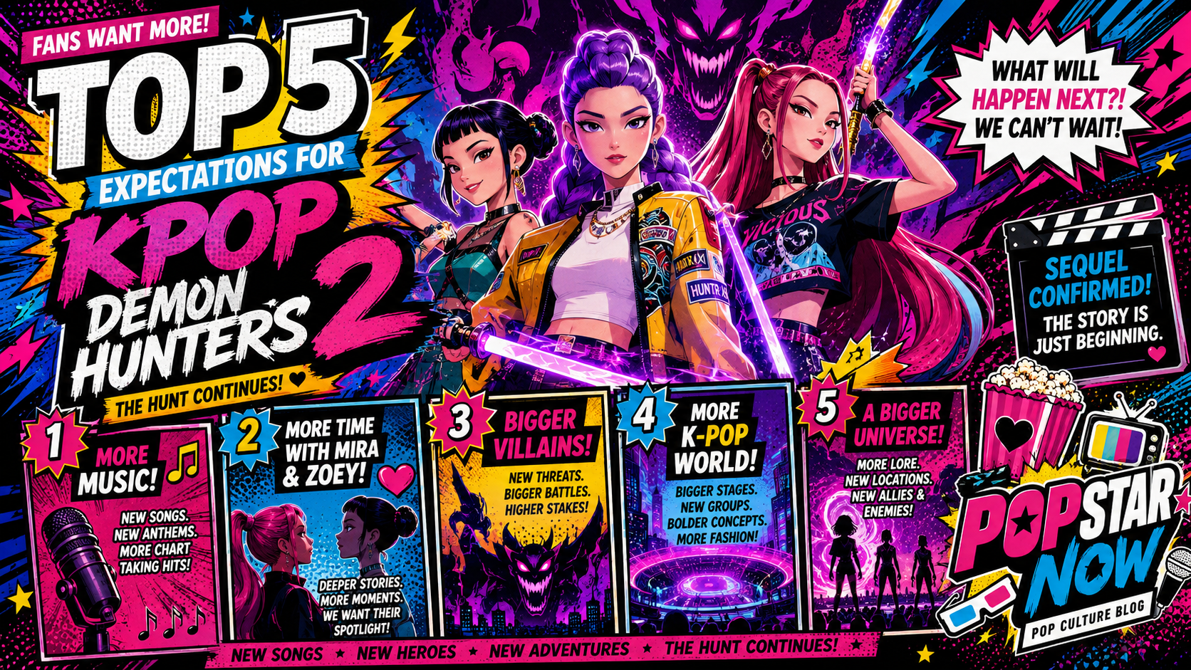 The Top 5 Things Fans Want to See in KPop Demon Hunters 2